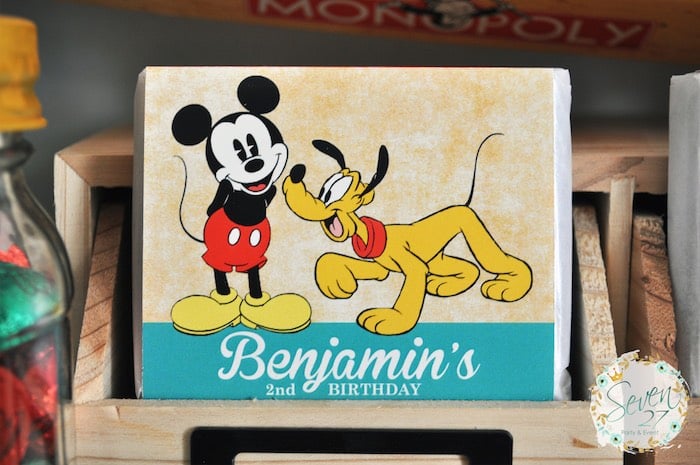 Favor from a Vintage Mickey Mouse Themed Birthday Party via Kara's Party Ideas | KarasPartyIdeas.com (10)