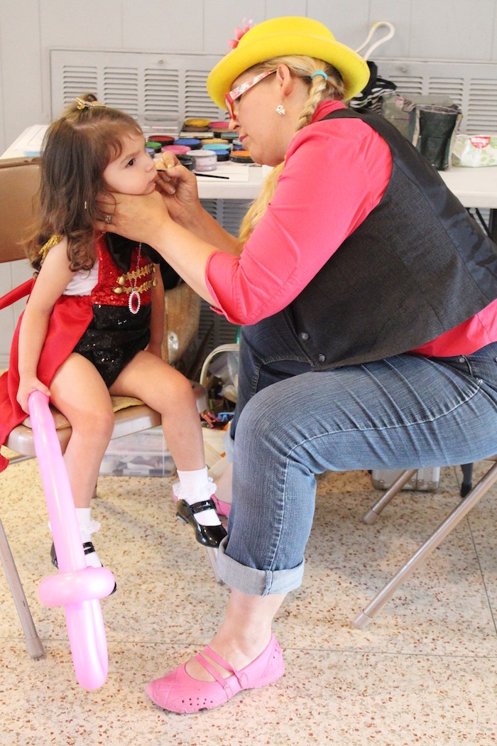 Face painting from a Big Top Circus Themed Birthday Party on Kara's Party Ideas | KarasPartyIdeas.com (22)