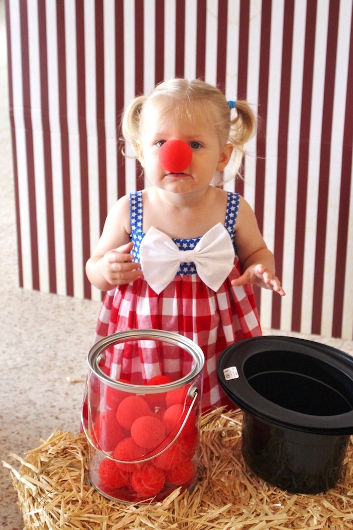 Step Right Up Photo Booth from a Big Top Circus Themed Birthday Party on Kara's Party Ideas | KarasPartyIdeas.com (12)