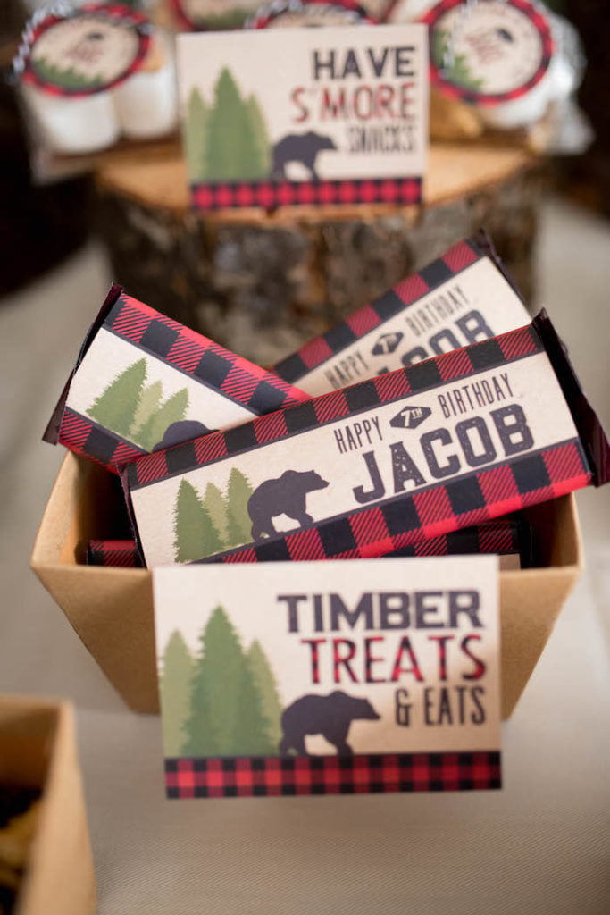 Kara's Party Ideas Plaid Lumberjack Birthday Party | Kara's Party Ideas