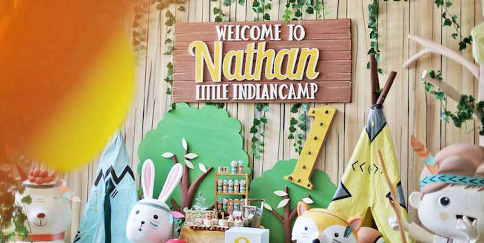 Tribal Indian Camping Party on Kara's Party Ideas | KarasPartyIdeas.com (3)