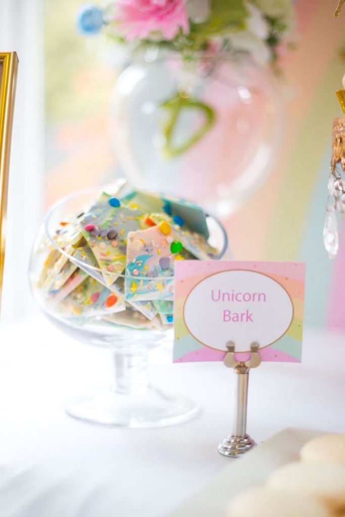 Kara's Party Ideas Floral Rainbow Glam Unicorn Birthday Party | Kara's ...
