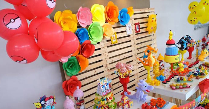 Girly Pokemon Birthday Party via Kara's Party Ideas | KarasPartyIdeas.com (4)