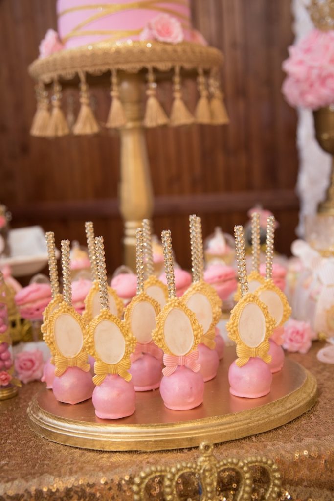 Kara's Party Ideas Gold & Pink Royal Princess Birthday Party | Kara's ...