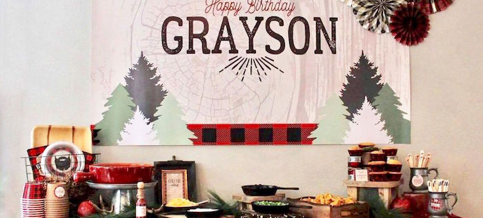 Little Lumberjack Birthday Party on Kara's Party Ideas | KarasPartyIdeas.com