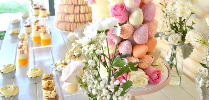 Sweet Floral First Birthday Party on Kara's Party Ideas | KarasPartyIdeas.com (2)