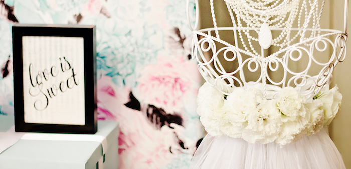 Breakfast at Tiffany's Inspired Bridal Shower on Kara's Party Ideas | KarasPartyIdeas.com (1)