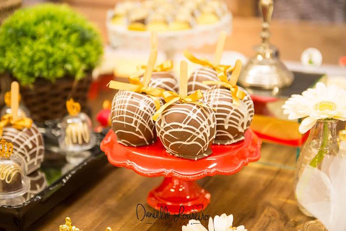 Chocolate covered apples from a Knights and Dragons Birthday Party on Kara's Party Ideas | KarasPartyIdeas.com (17)