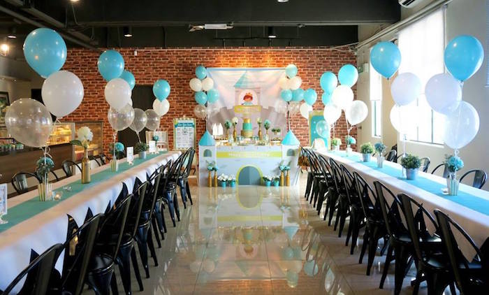 Prince partyscape from a Royal Prince First Birthday Party on Kara's Party Ideas | KarasPartyIdeas.com (5)