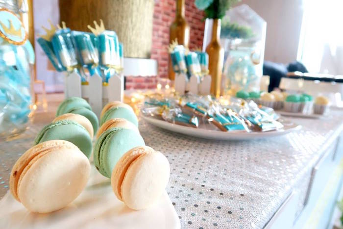 Macarons from a Royal Prince First Birthday Party on Kara's Party Ideas | KarasPartyIdeas.com (14)