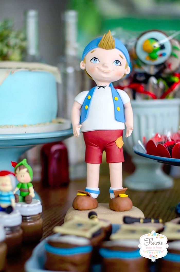 Custom pirate figurine from a Jake and the Neverland Pirates Birthday Party on Kara's Party Ideas | KarasPartyIdeas.com (32)