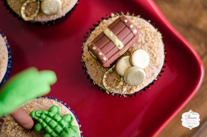 Top of cupcake from a Jake and the Neverland Pirates Birthday Party on Kara's Party Ideas | KarasPartyIdeas.com (7)