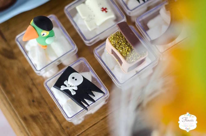 Plastic favor boxes from a Jake and the Neverland Pirates Birthday Party on Kara's Party Ideas | KarasPartyIdeas.com (6)