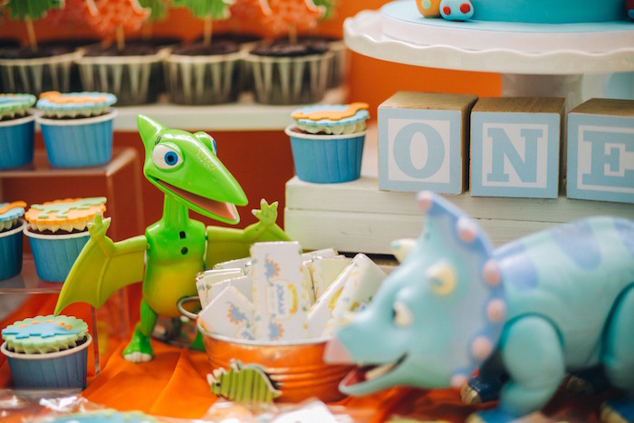 Dinosaurs from a Modern Dinosaur Birthday Party on Kara'a Party Ideas | KarasPartyIdeas.com (19)