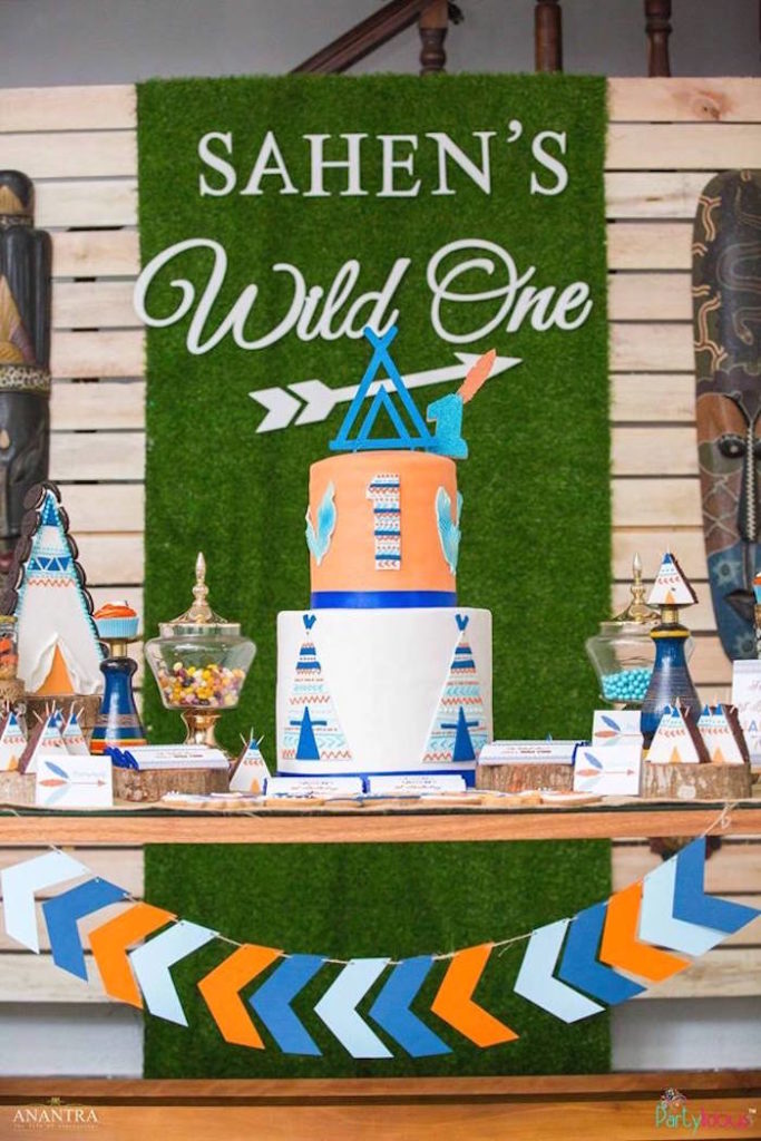 Kara's Party Ideas Tribal Wild ONE 1st Birthday Party | Kara's Party Ideas