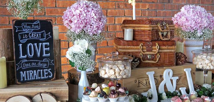 Rustic Romantic Wedding on Kara's Party Ideas | KarasPartyIdeas.com (1)