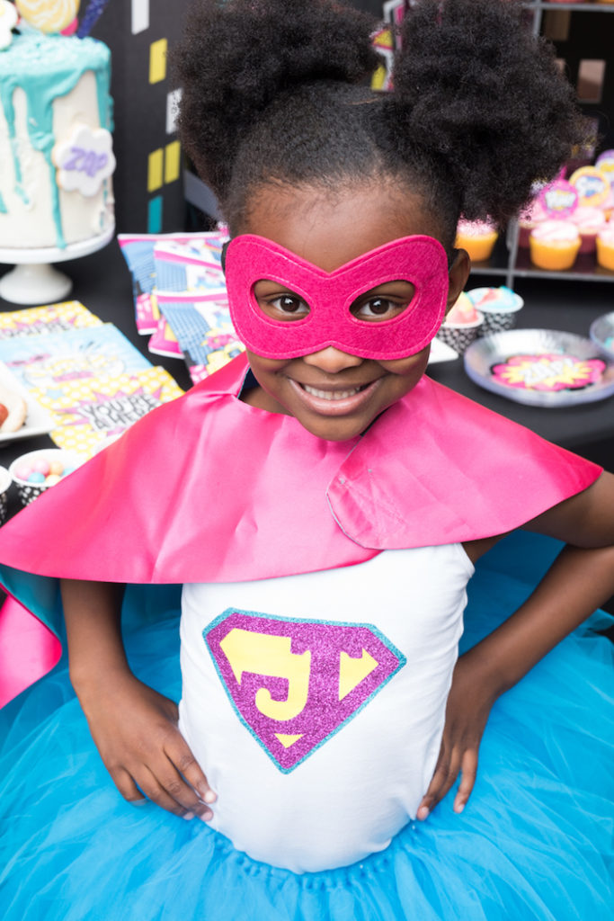 Kara's Party Ideas Girly Superhero Birthday Party | Kara's Party Ideas