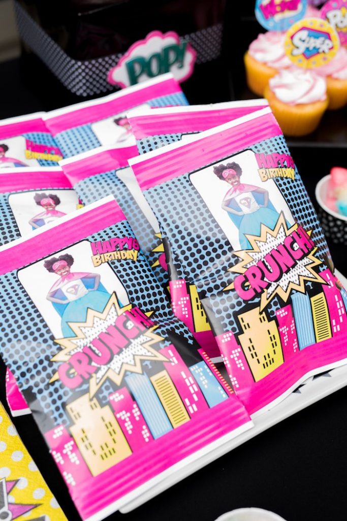 Kara's Party Ideas Girly Superhero Birthday Party | Kara's Party Ideas