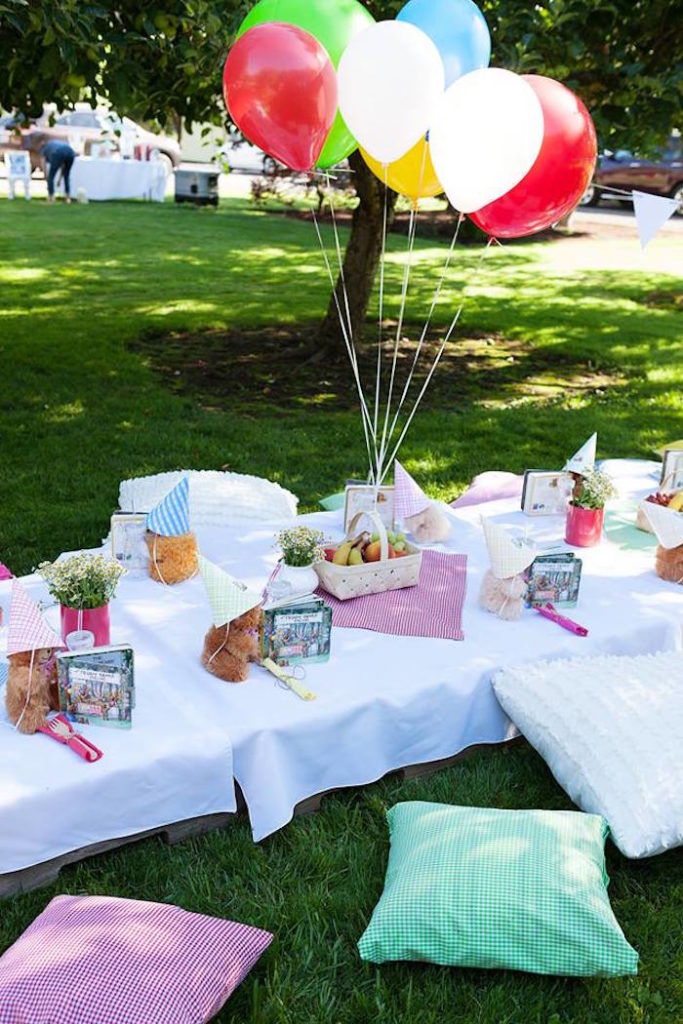 Kara's Party Ideas Sunny Teddy Bear Picnic Birthday Party | Kara's ...