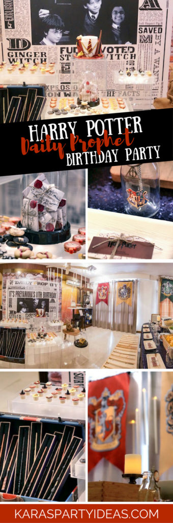 Kara's Party Ideas Harry Potter Daily Prophet Birthday Party | Kara's ...