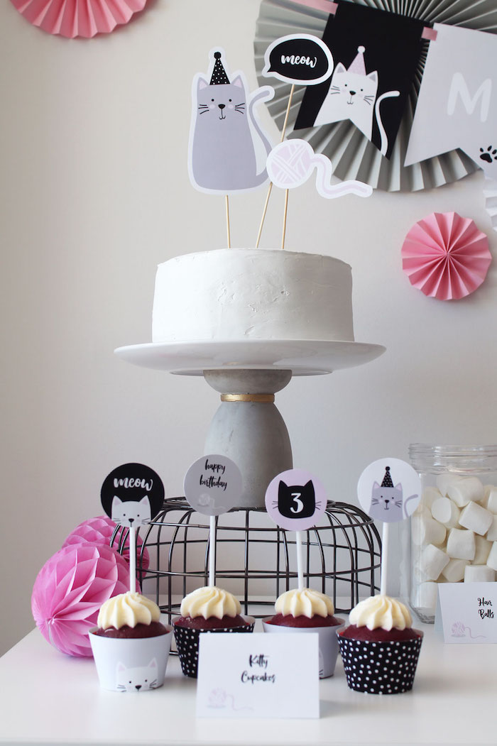 Kara s Party Ideas Cat Birthday Party Kara s Party Ideas