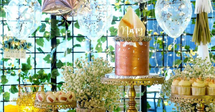 Elegant Glam Birthday Party on Kara's Party Ideas | KarasPartyIdeas.com (1)