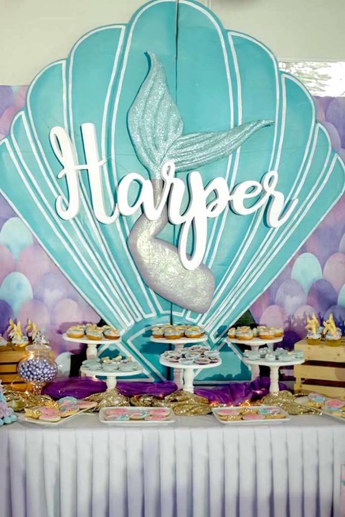 Kara's Party Ideas Under the Sea Magical Mermaid Birthday Party | Kara ...