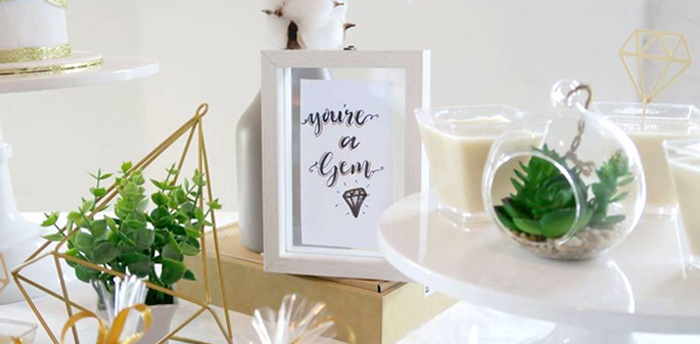 Elegant "You're a Gem" Birthday Party on Kara's Party Ideas | KarasPartyIdeas.com (1)