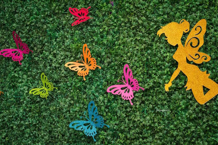 Butterfly Garden Backdrop from an Enchanted Garden Birthday Party on Kara's Party Ideas | KarasPartyIeas.com (12)