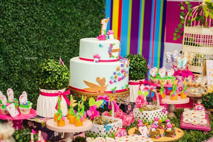 Garden Dessert Table from an Enchanted Garden Birthday Party on Kara's Party Ideas | KarasPartyIeas.com (22)