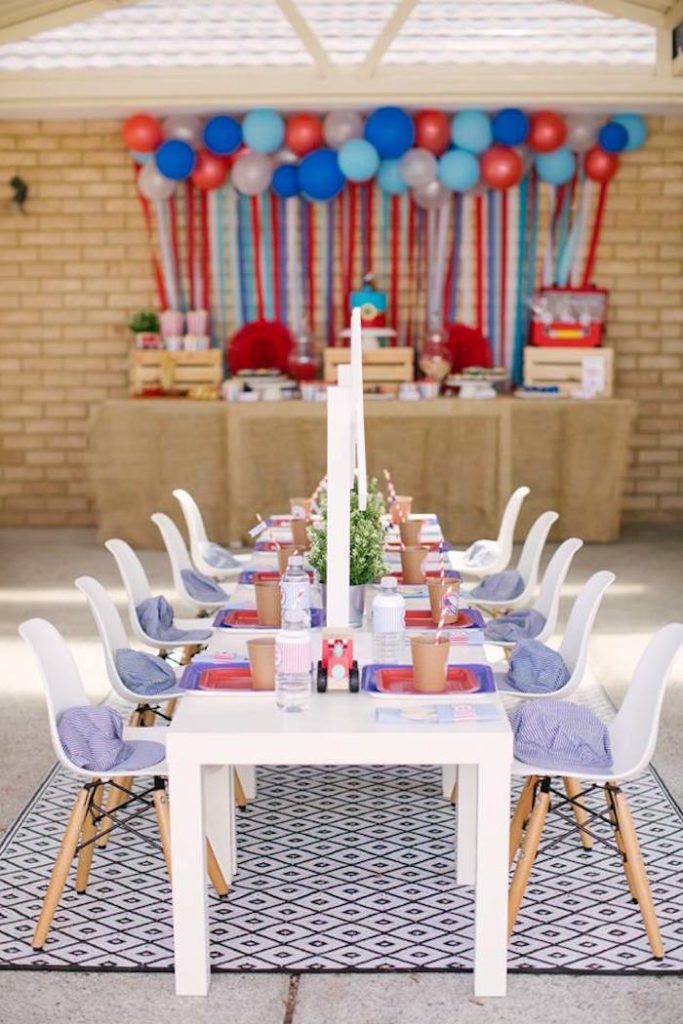 Kara's Party Ideas Retro Railroad Birthday Party | Kara's Party Ideas