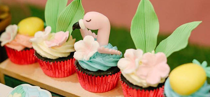 Tropical Flamingo Birthday Party on Kara's Party Ideas | KarasPartyIdeas.com (4)
