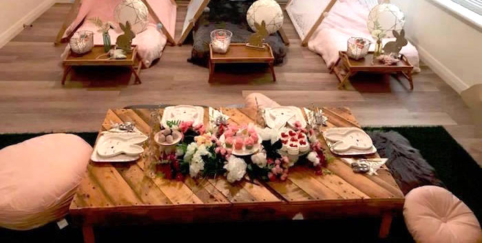 Rustic Bunny Sleepover Party on Kara's Party Ideas | KarasPartyIdeas.com (2)