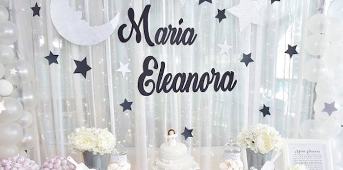Elegant White Baptism Party on Kara's Party Ideas | KarasPartyIdeas.com (2)