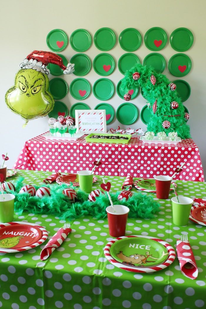 Kara s Party Ideas Party Like A Grinch Christmas Party Kara s Party 