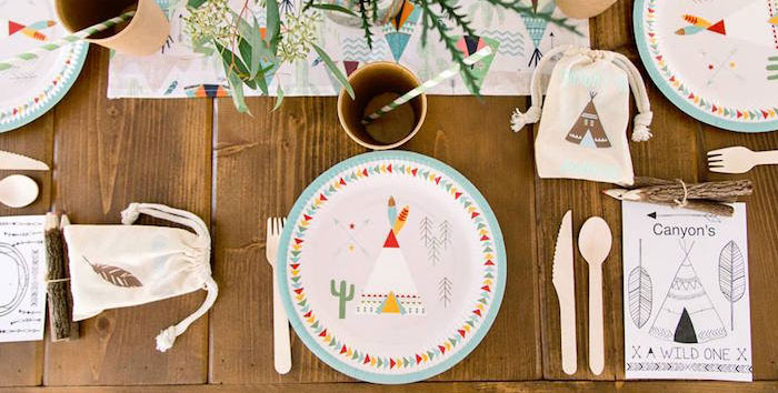 First Birthday Powwow Party on Kara's Party Ideas | KarasPartyIdeas.com (4)
