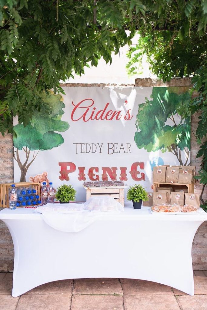 Kara's Party Ideas Teddy Bear Picnic Birthday Party | Kara's Party Ideas