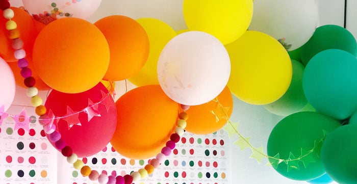Rainbow Christmas Birthday Party on Kara's Party Ideas | KarasPartyIdeas.com (1)