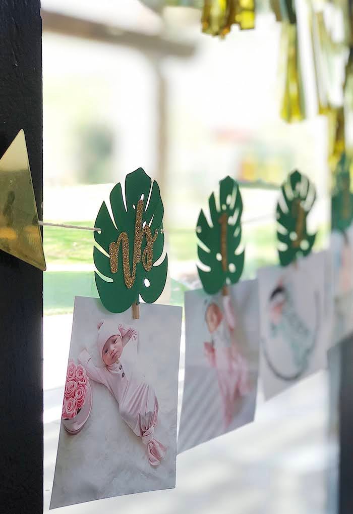 First Year Photo Banner from a Wild One Birthday Party on Kara's Party Ideas | KarasPartyIdeas.com (19)