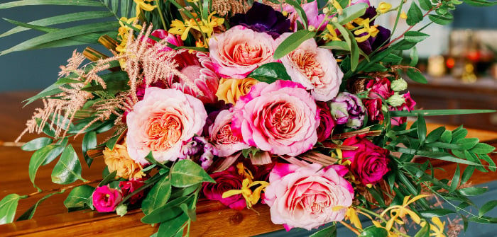 Tropical Floral Urban Wedding on Kara's Party Ideas | KarasPartyIdeas.com (1)