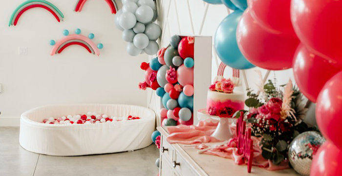 Rainbow First Birthday Party on Kara's Party Ideas | KarasPartyIdeas.com (4)
