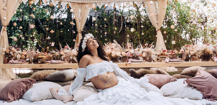 Elegant Bohemian Blessingway on Kara's Party Ideas | KarasPartyIdeas.com (1)