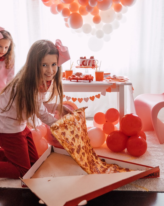 thumbnail image 2 of KUNGOON Love You To Pizzas Banner,Pizza Theme Birthday/Wedding Anniversary/Baby Shower/Bridal Shower Party Supplies,Valentine's Day Pizzas Party Decoration 2 of 10