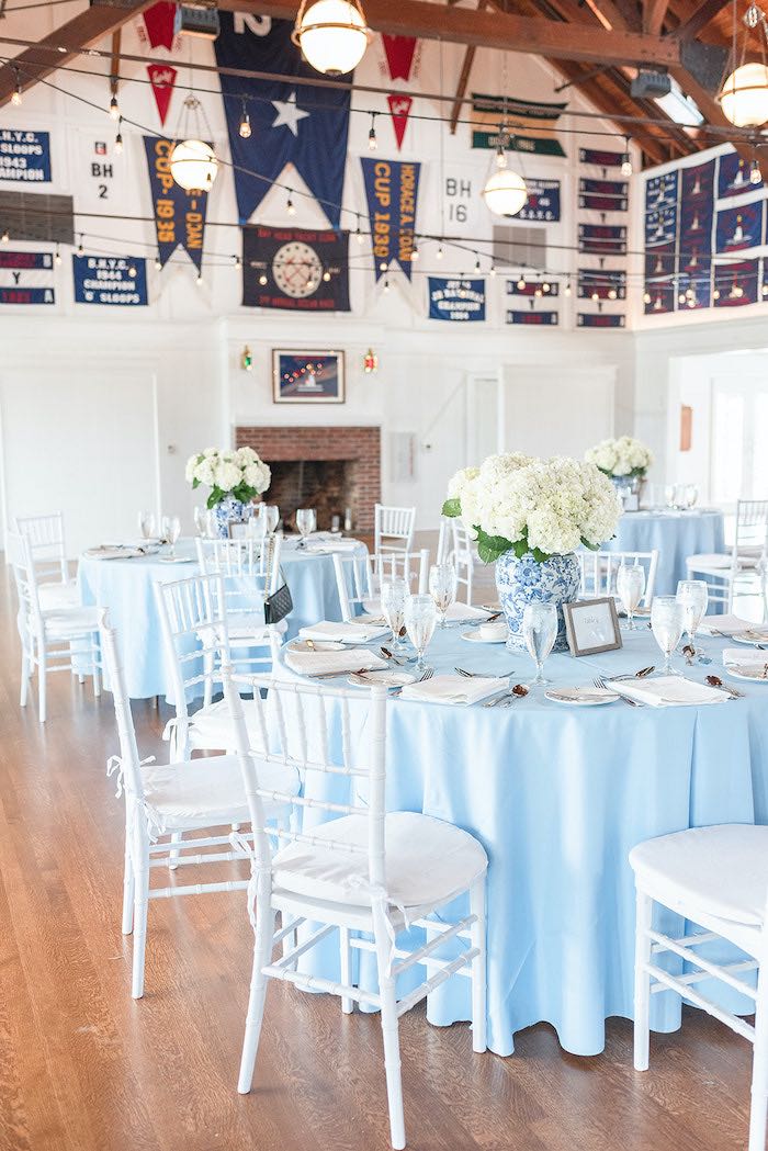 Kara's Party Ideas Blue & White Nautical Bridal Shower | Kara's Party Ideas