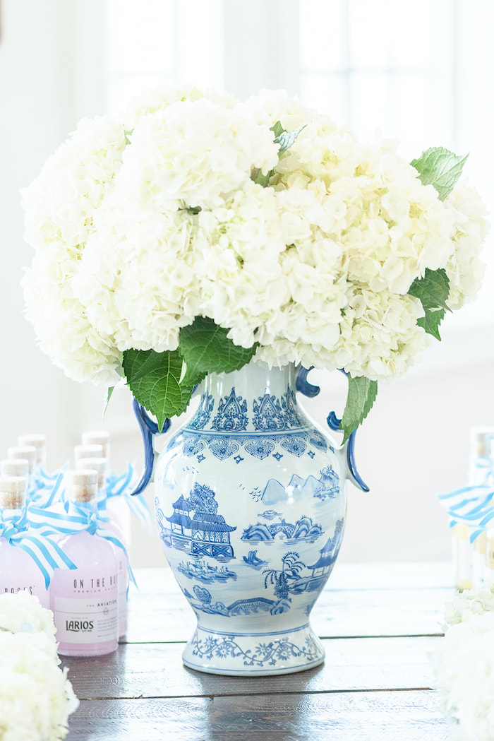 Kara's Party Ideas Blue & White Nautical Bridal Shower | Kara's Party Ideas