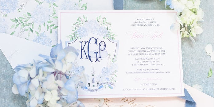 Blue & White Nautical Bridal Shower on Kara's Party Ideas | KarasPartyIdeas.com