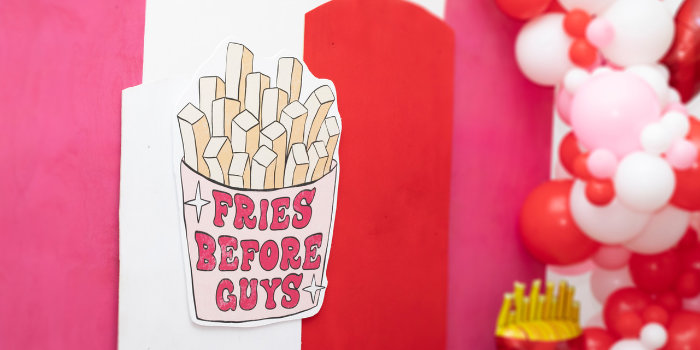 Fries Before Guys Party on Kara's Party Ideas | KarasPartyIdeas.com