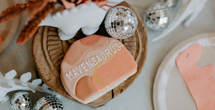 Disco Dinosaur Birthday Party on Kara's Party Ideas | KarasPartyIdeas.com