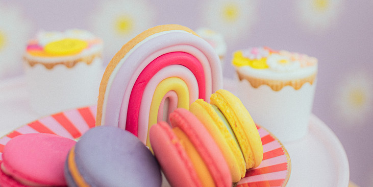 Groovy Christening Party on Kara's Party Ideas | KarasPartyIdeas.com