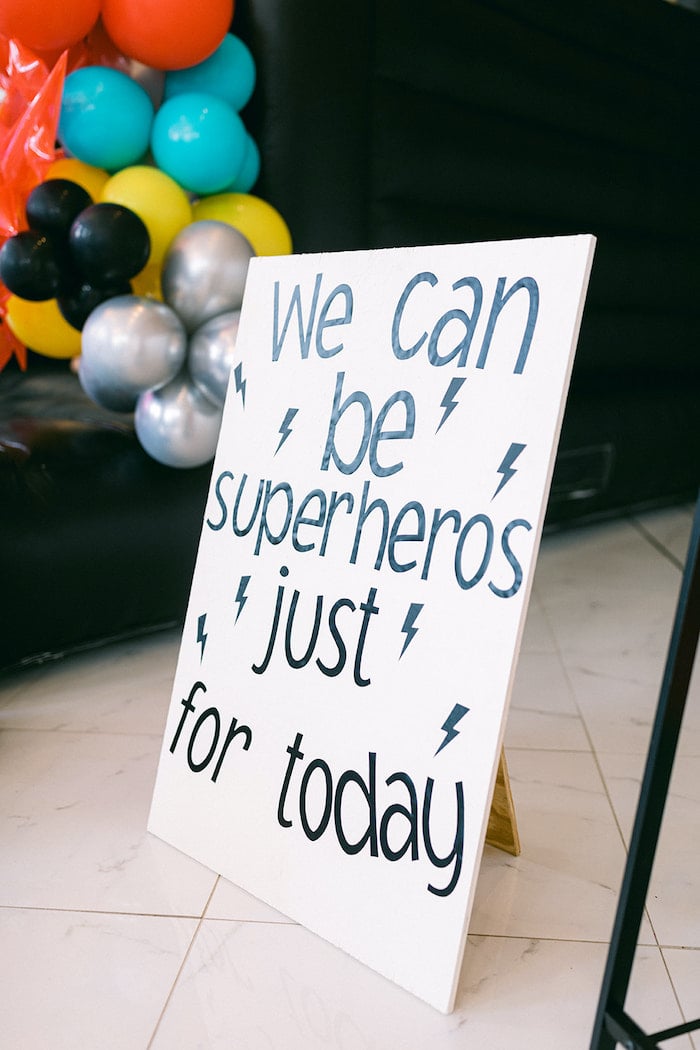 Kara's Party Ideas Superhero Birthday Party | Kara's Party Ideas